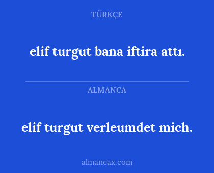 elif turgut verleumdet mich. - elif turgut bana iftira attı.