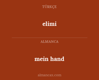 elimi - mein hand