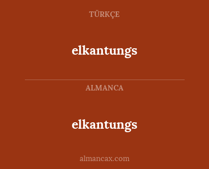 elkantungs - elkantungs