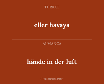 hände in der luft - eller havaya