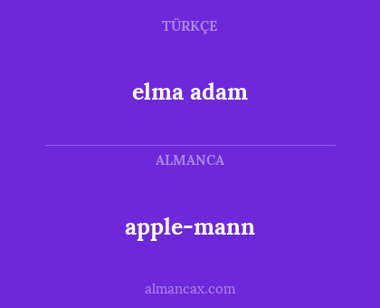 apple-mann - elma adam