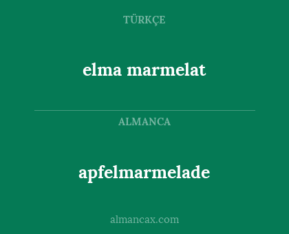 apfelmarmelade - elma marmelat