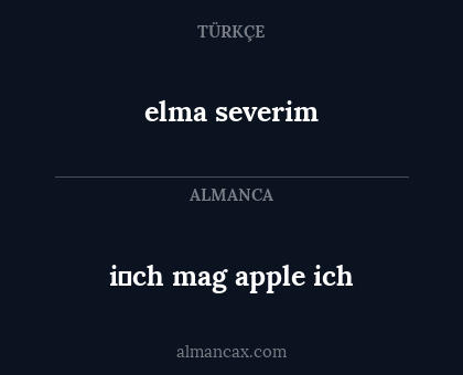 elma severim - i̇ch mag apple ich