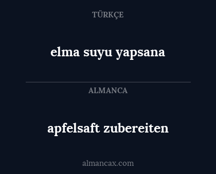 apfelsaft zubereiten - elma suyu yapsana
