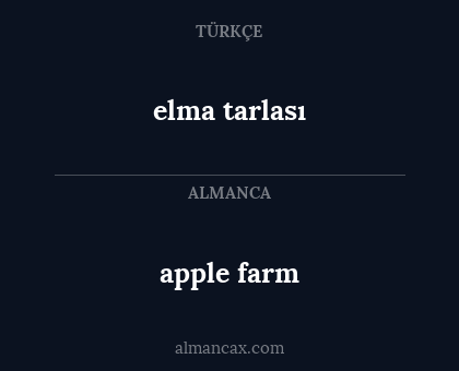 elma tarlası - apple farm