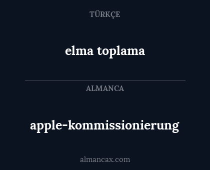 apple-kommissionierung - elma toplama