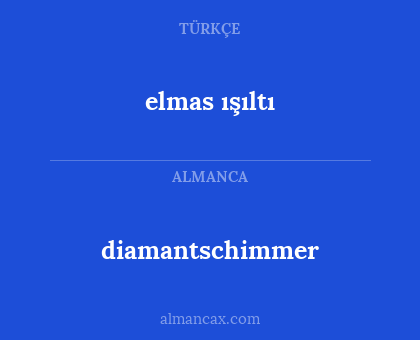 diamantschimmer - elmas ışıltı