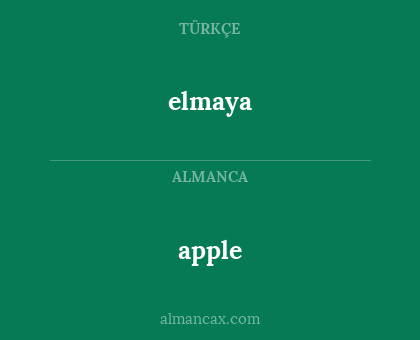apple - elmaya