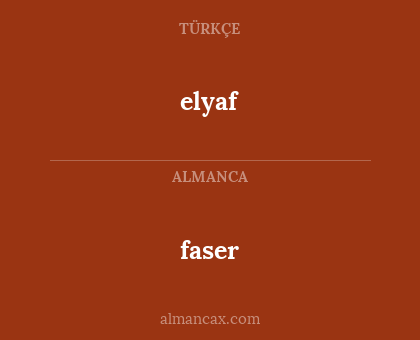 elyaf - faser