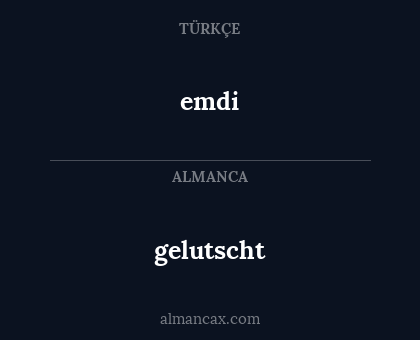 gelutscht - emdi