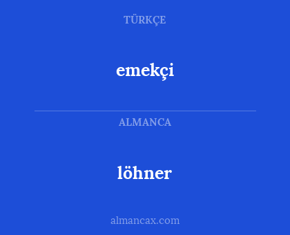 löhner - emekçi