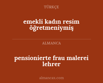 pensionierte frau malerei lehrer - emekli kadın resim öğretmeniymiş