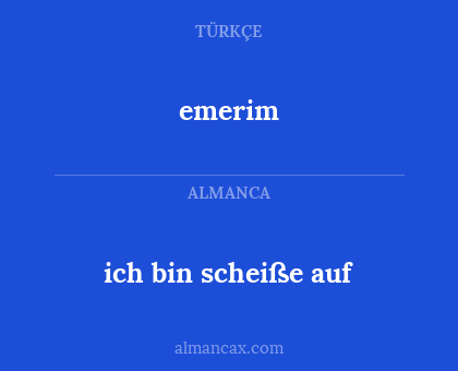 ich bin scheiße auf - emerim