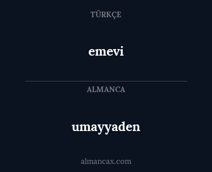 umayyaden - emevi