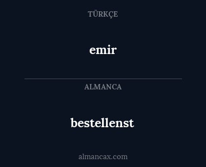 bestellenst - emir