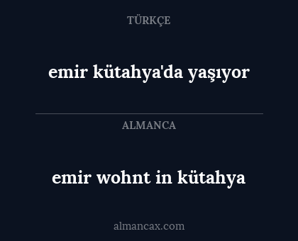 emir kütahya'da yaşıyor - emir wohnt in kütahya