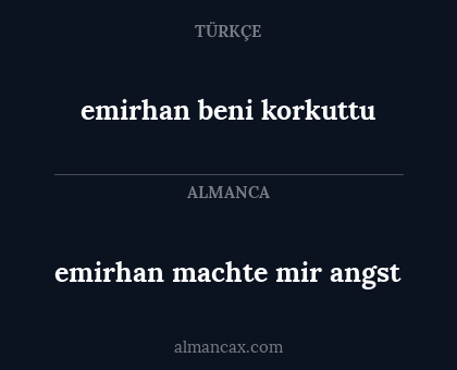 emirhan beni korkuttu - emirhan machte mir angst