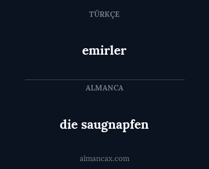emirler - die saugnapfen