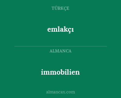 emlakçı - immobilien
