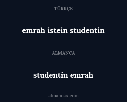 emrah istein studentin - studentin emrah