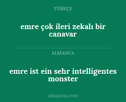 emre ist ein sehr intelligentes monster - emre çok ileri zekalı bir canavar