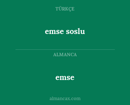 emse - emse soslu