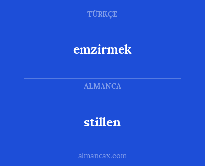 emzirmek - stillen