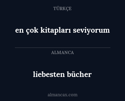 liebesten bücher - en çok kitapları seviyorum