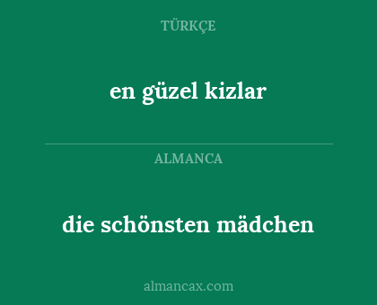 en güzel kizlar - die schönsten mädchen
