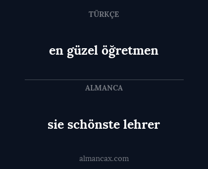 en güzel öğretmen - sie schönste lehrer