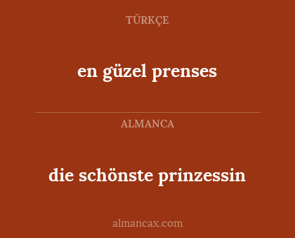 en güzel prenses - die schönste prinzessin