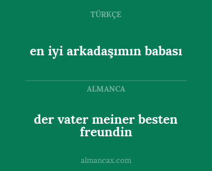 en iyi arkadaşımın babası - der vater meiner besten freundin