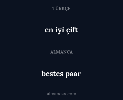 bestes paar - en iyi çift