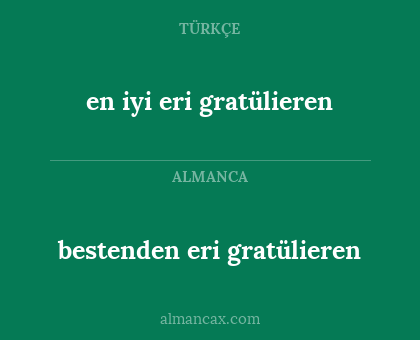 bestenden eri gratülieren - en iyi eri gratülieren