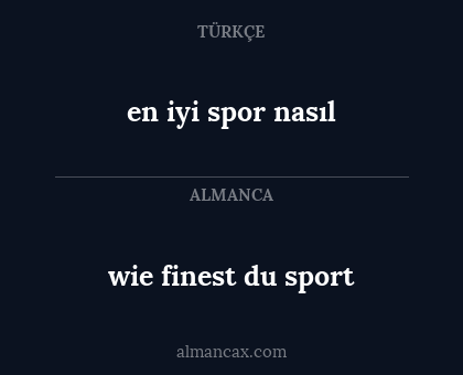 en iyi spor nasıl - wie finest du sport