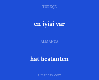 hat bestanten - en iyisi var