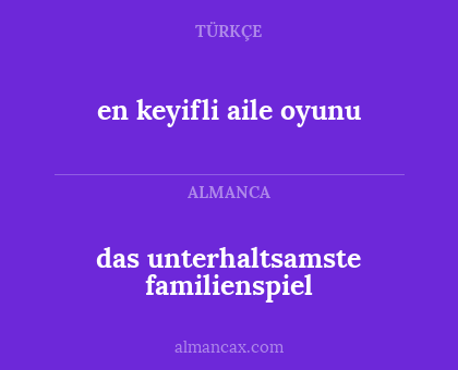 das unterhaltsamste familienspiel - en keyifli aile oyunu