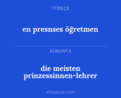 en presnses öğretmen - die meisten prinzessinnen-lehrer