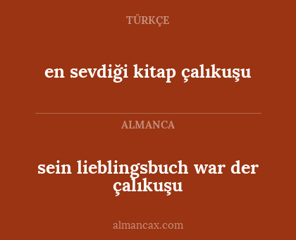 sein lieblingsbuch war der çalıkuşu - en sevdiği kitap çalıkuşu