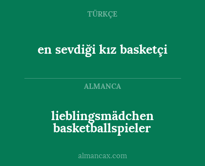 lieblingsmädchen basketballspieler - en sevdiği kız basketçi