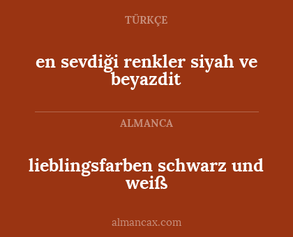 en sevdiği renkler siyah ve beyazdit - lieblingsfarben schwarz und weiß
