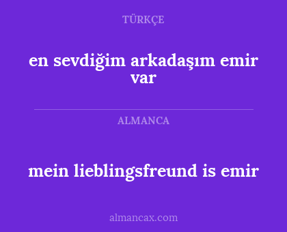 mein lieblingsfreund is emir - en sevdiğim arkadaşım emir var
