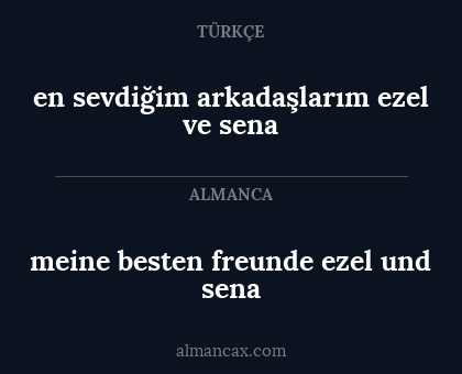 en sevdiğim arkadaşlarım ezel ve sena - meine besten freunde ezel und sena