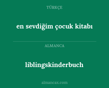 liblingskinderbuch - en sevdiğim çocuk kitabı