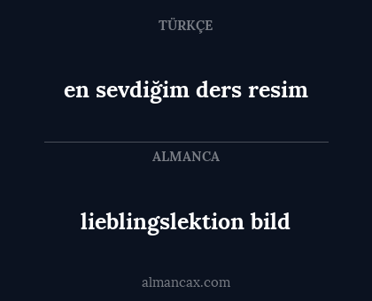 lieblingslektion bild - en sevdiğim ders resim