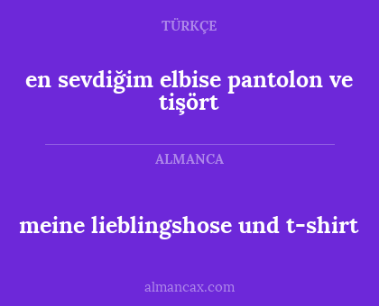 en sevdiğim elbise pantolon ve tişört - meine lieblingshose und t-shirt