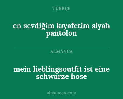 mein lieblingsoutfit ist eine schwarze hose - en sevdiğim kıyafetim siyah pantolon