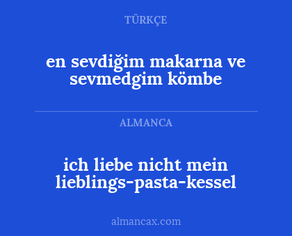en sevdiğim makarna ve sevmedgim kömbe - ich liebe nicht mein lieblings-pasta-kessel