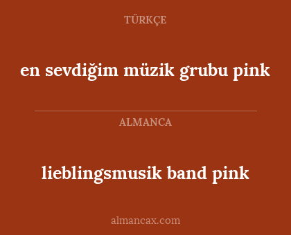 en sevdiğim müzik grubu pink - lieblingsmusik band pink