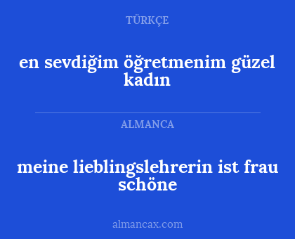 en sevdiğim öğretmenim güzel kadın - meine lieblingslehrerin ist frau schöne